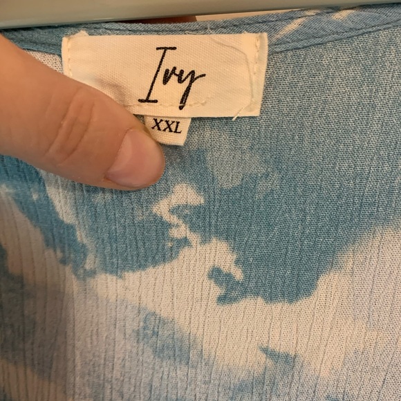 IVY Women's Smocked Waist Dress w/ Ruffle - Picture 5 of 6